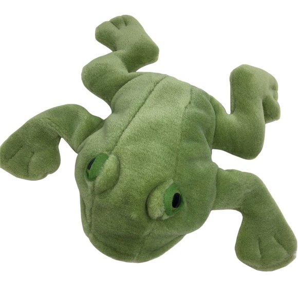 Gund Hand Puppet Frog Plush Green Stuffed Animal World Wildlife Fund WWF Froggy - Picture 1 of 12